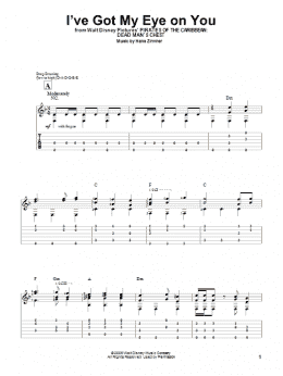 page one of I've Got My Eye On You (Easy Guitar Tab)