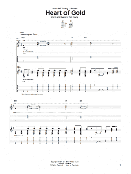 page one of Heart Of Gold (Guitar Tab)