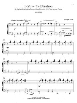 page one of Festive Celebration (Piano Duet)