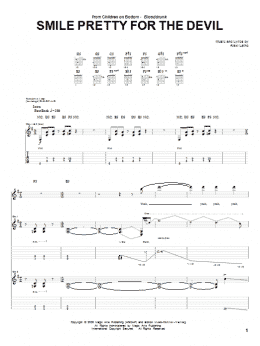 page one of Smile Pretty For The Devil (Guitar Tab)