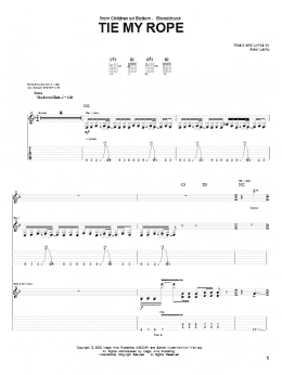 page one of Tie My Rope (Guitar Tab)