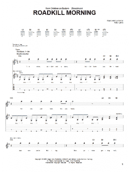 page one of Roadkill Morning (Guitar Tab)