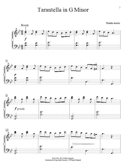 page one of Tarantella In G Minor (Educational Piano)