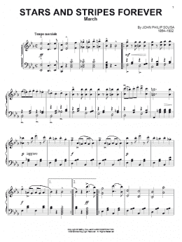 page one of Stars And Stripes Forever (Piano Solo)
