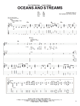 page one of Oceans And Streams (Guitar Tab)