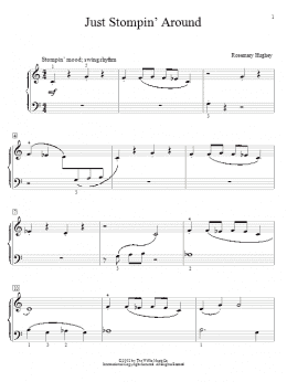 page one of Just Stompin' Around (Educational Piano)