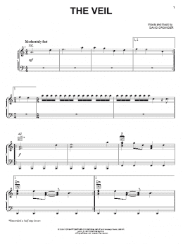page one of The Veil (Piano, Vocal & Guitar Chords (Right-Hand Melody))