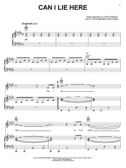 page one of Can I Lie Here (Piano, Vocal & Guitar Chords (Right-Hand Melody))