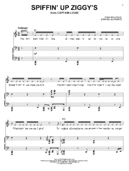 page one of Spiffin' Up Ziggy's (Piano, Vocal & Guitar Chords (Right-Hand Melody))