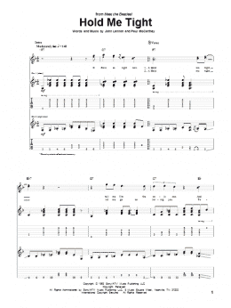 page one of Hold Me Tight (Guitar Tab)
