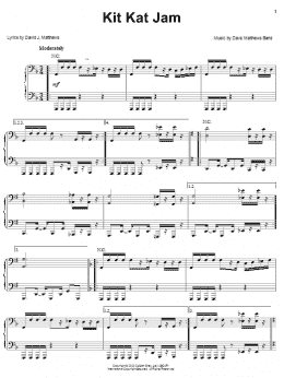 page one of Kit Kat Jam (Piano Solo)