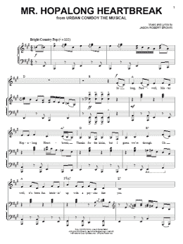 page one of Mr. Hopalong Heartbreak (from Urban Cowboy) (Piano & Vocal)