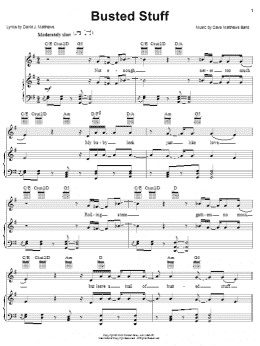 page one of Busted Stuff (Piano, Vocal & Guitar Chords (Right-Hand Melody))