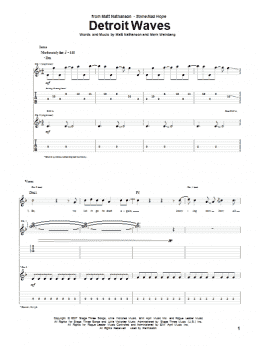 page one of Detroit Waves (Guitar Tab)