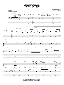 page one of Two Step (Bass Guitar Tab)