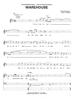 page one of Warehouse (Bass Guitar Tab)