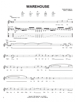 page one of Warehouse (Easy Guitar)