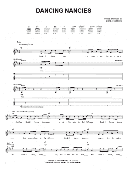 page one of Dancing Nancies (Easy Guitar)