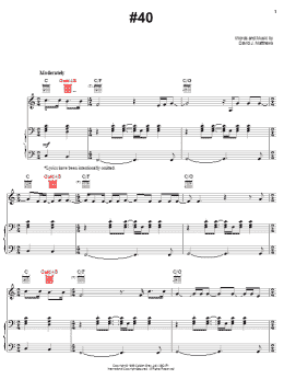page one of #40 (Piano, Vocal & Guitar Chords (Right-Hand Melody))