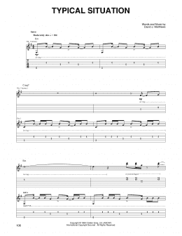 page one of Typical Situation (Guitar Tab)