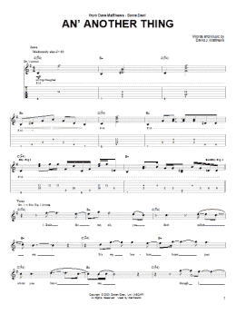 page one of An' Another Thing (Guitar Tab)