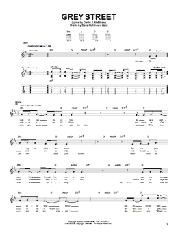 page one of Grey Street (Guitar Tab)