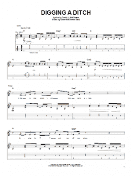 page one of Digging A Ditch (Guitar Tab)