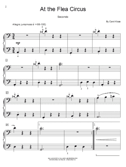 page one of At The Flea Circus (Piano Duet)