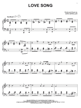 page one of Love Song (Piano Solo)