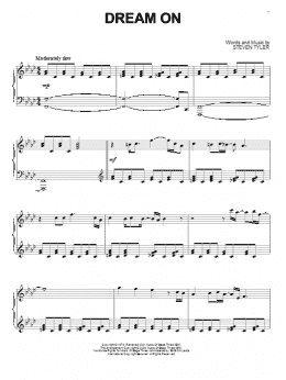 page one of Dream On (Piano Solo)
