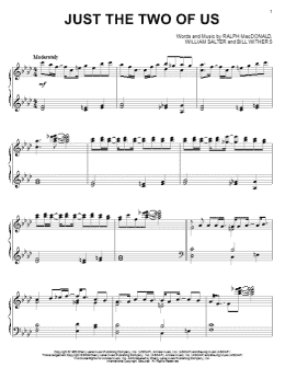 page one of Just The Two Of Us (Piano Solo)