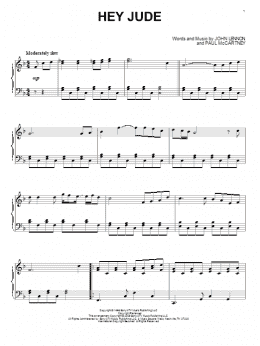 page one of Hey Jude (Piano Solo)