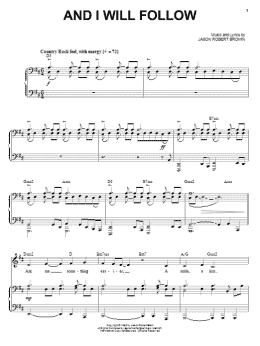 page one of And I Will Follow (Piano & Vocal)