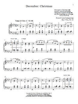 page one of December: Christmas (Piano Solo)