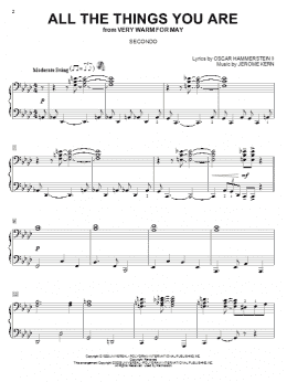 page one of All The Things You Are (Piano Duet)