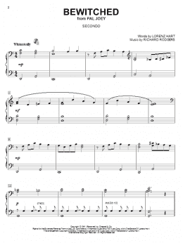 page one of Bewitched (Piano Duet)