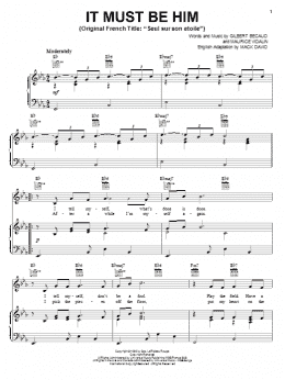 page one of It Must Be Him (Piano, Vocal & Guitar Chords (Right-Hand Melody))
