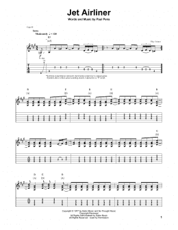 page one of Jet Airliner (Guitar Tab (Single Guitar))