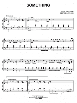page one of Something (Piano Solo)