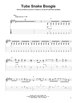 page one of Tube Snake Boogie (Guitar Tab (Single Guitar))
