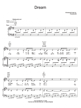 page one of Dream (Piano, Vocal & Guitar Chords (Right-Hand Melody))