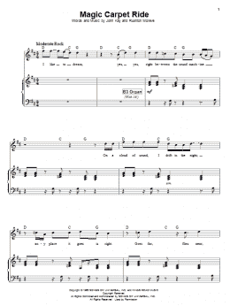 page one of Magic Carpet Ride (Piano & Vocal)