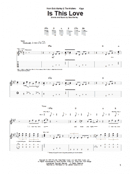 page one of Is This Love (Guitar Tab)
