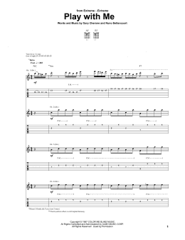 page one of Play With Me (Guitar Tab)