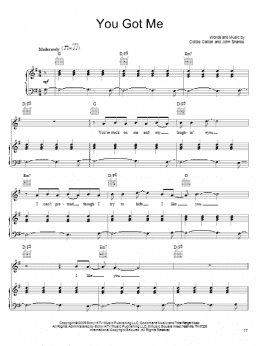 page one of You Got Me (Piano, Vocal & Guitar Chords (Right-Hand Melody))
