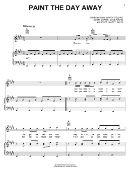 page one of Paint The Day Away (Piano, Vocal & Guitar Chords (Right-Hand Melody))