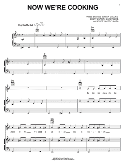 page one of Now We're Cooking (Piano, Vocal & Guitar Chords (Right-Hand Melody))