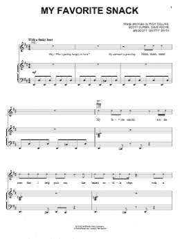 page one of My Favorite Snack (Piano, Vocal & Guitar Chords (Right-Hand Melody))