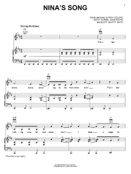 page one of Nina's Song (Piano, Vocal & Guitar Chords (Right-Hand Melody))