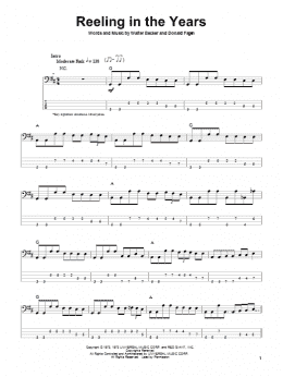 page one of Reeling In The Years (Bass Guitar Tab)
